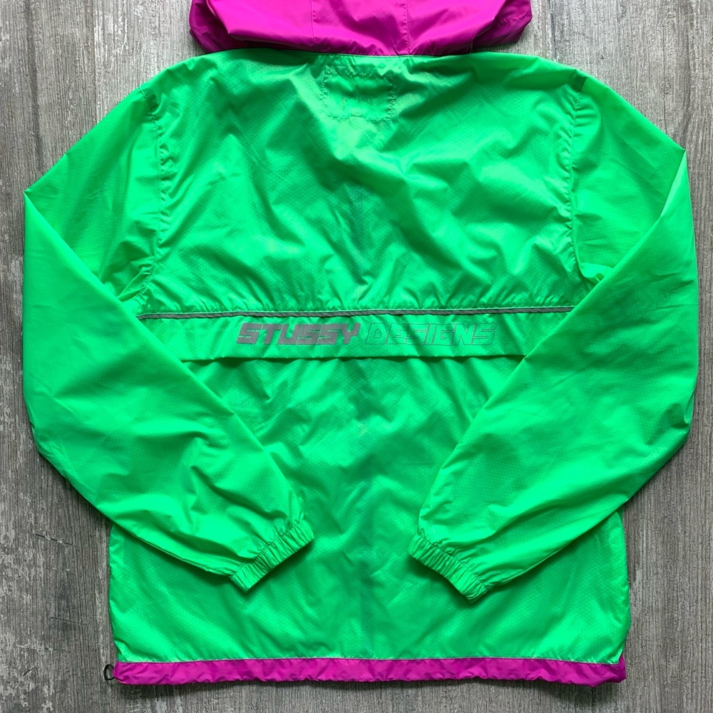 🔥🔥STUSSY - HONEY COMB HOODED WINDBREAKER JACKET🔥🔥 - Picture 3 of 10